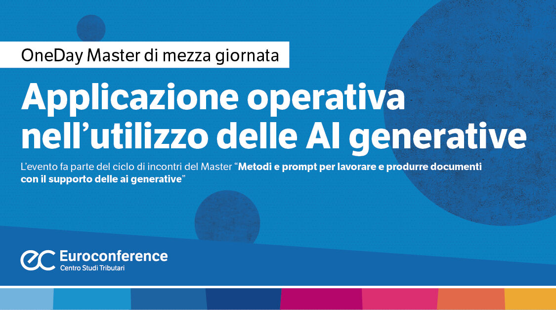 Immagine Applicazione operativa nell'utilizzo delle AI generative | Euroconference